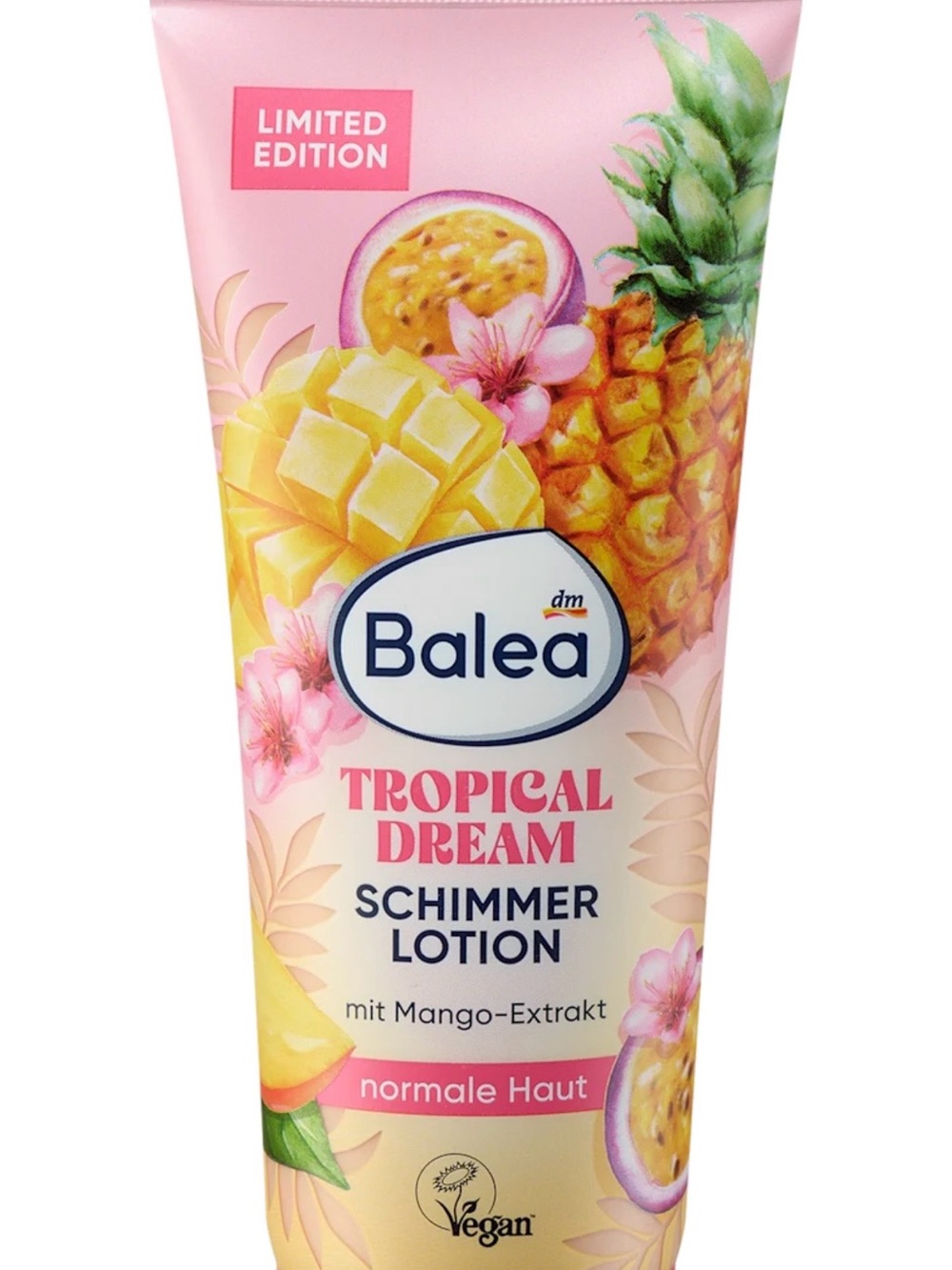 Balea Tropical Dream Shimmer Lotion - Pink & Yellow